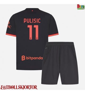 AC Milan Christian Pulisic #11 Tredje Kläder Barn 2026-27 Kortärmad (+ Korta byxor)
